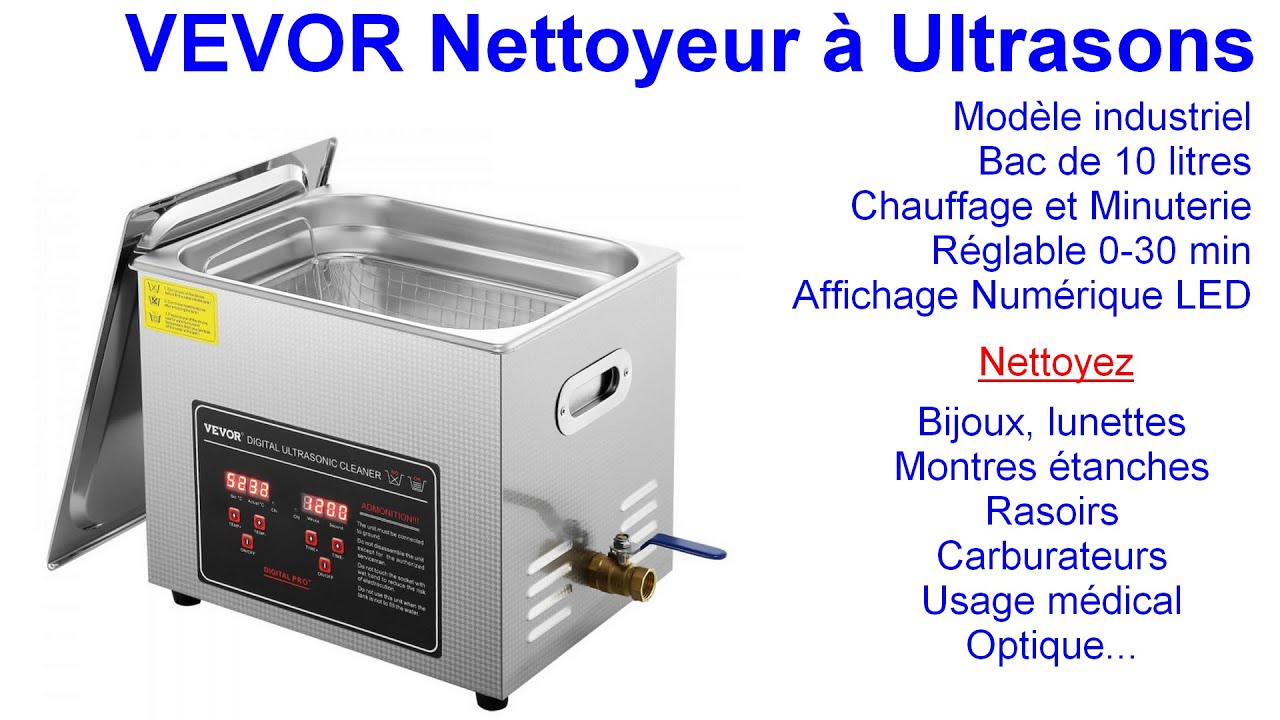 VEVOR-nettoyeur-ultrasons-10-litres-avec-minuterie-et-chauffage